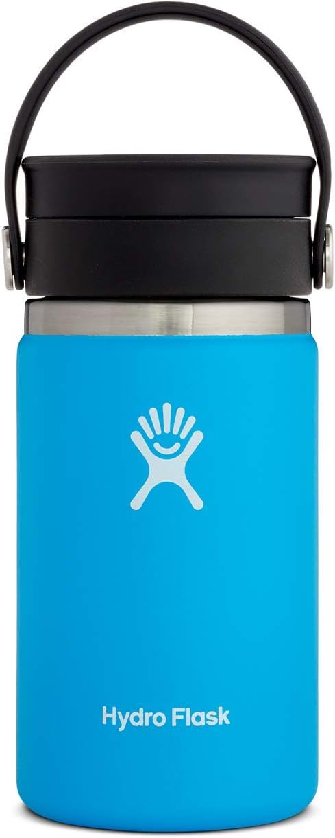 Hydro Flask Stainless Steel Wide Mouth Bottle with Flex Sip Lid and Double-Wall Vacuum Insulation for Coffee, Tea and Drinks