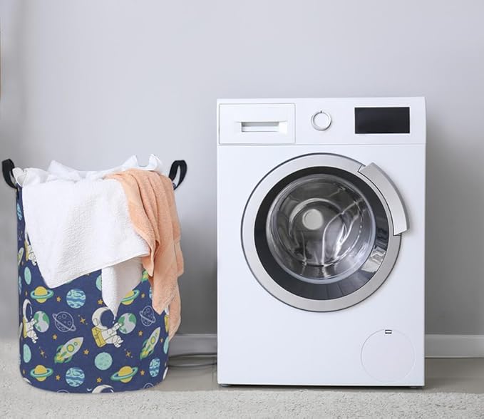 Kids Laundry Hamper,Boys Laundry Basket Collapsible Space Storage Baskets for Home Decor,Office,Toy Organizer,(Astronaut)