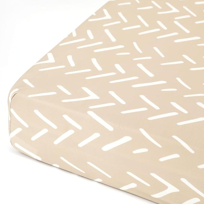 GRSSDER Stretchy Ultra Soft Jersey Knit Fitted Crib Sheets Set 2 Pack，Fits All Standard Crib Mattress Pads Safe and Snug, Rainbow Creative Painting Pattern