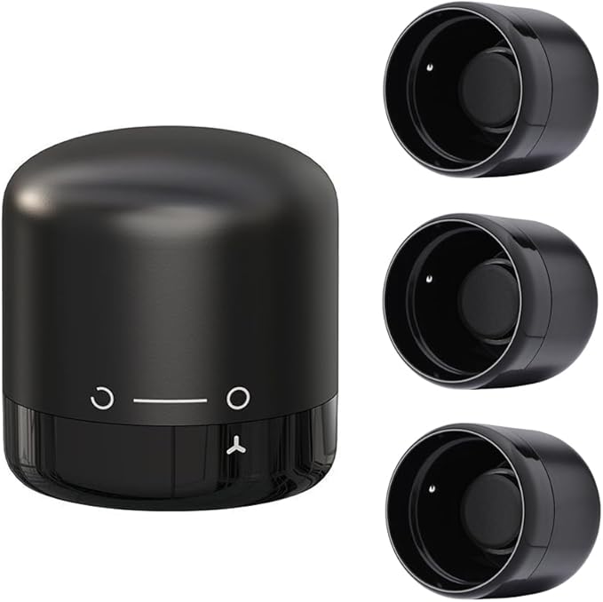 Wine Bottle Stoppers, 4-Pack - Reusable, Leak-Proof Wine Sealers Keep Wine Fresh, 100% Effective