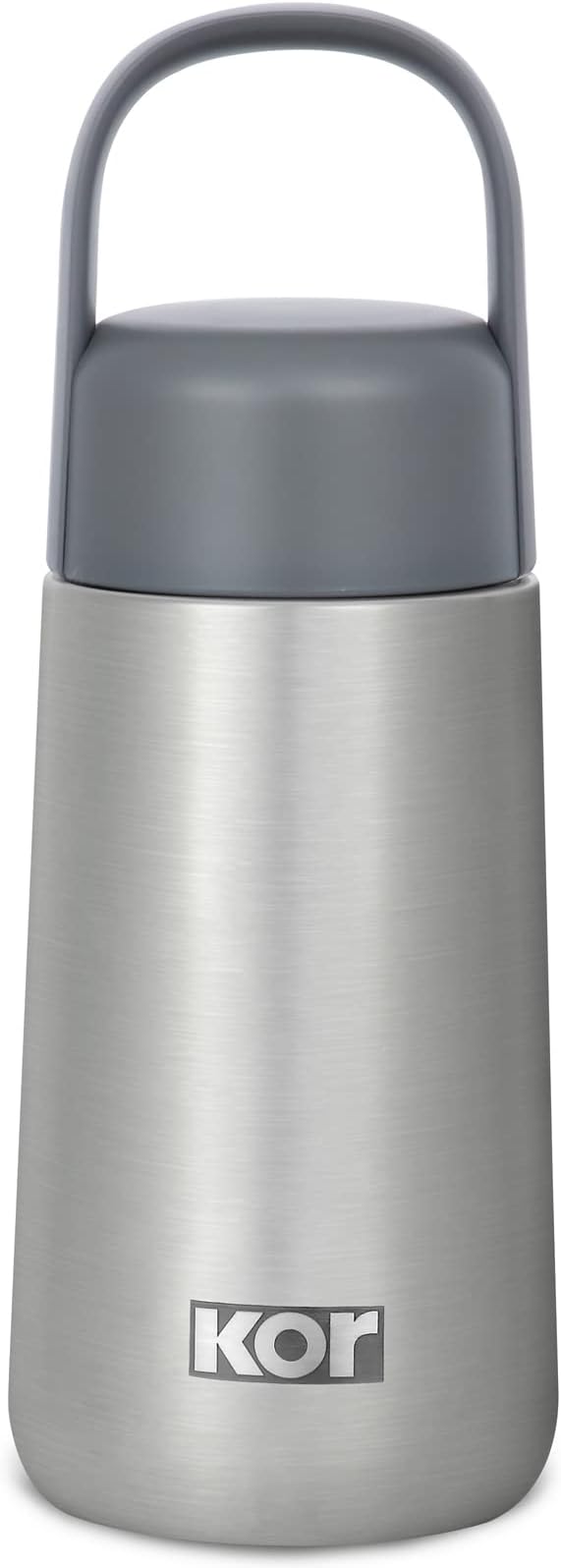 KOR Melrose 12oz Double Wall Insulated Water Bottle - Keeps Beverages Hot for 12hrs, Cold for 24hrs - Stainless Steel Design - Contoured Perfect Spout for Drinking
