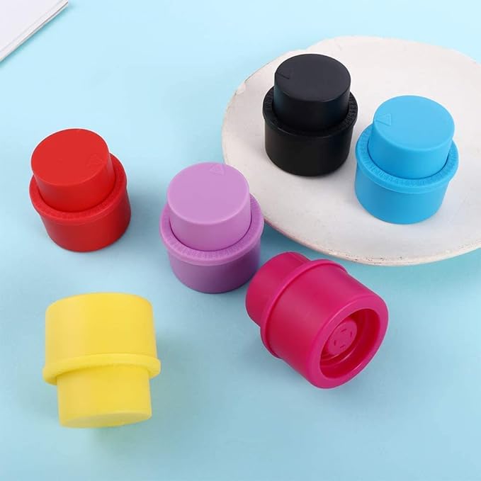 Fizz Keeper, Bottle Pump Caps, Bottle Stopper, Bottle Saver Stopper, Like A Wine Bottle Stopper, Drink Cap, Fizzy Sealer, Vacuum Soda Cap(Black)