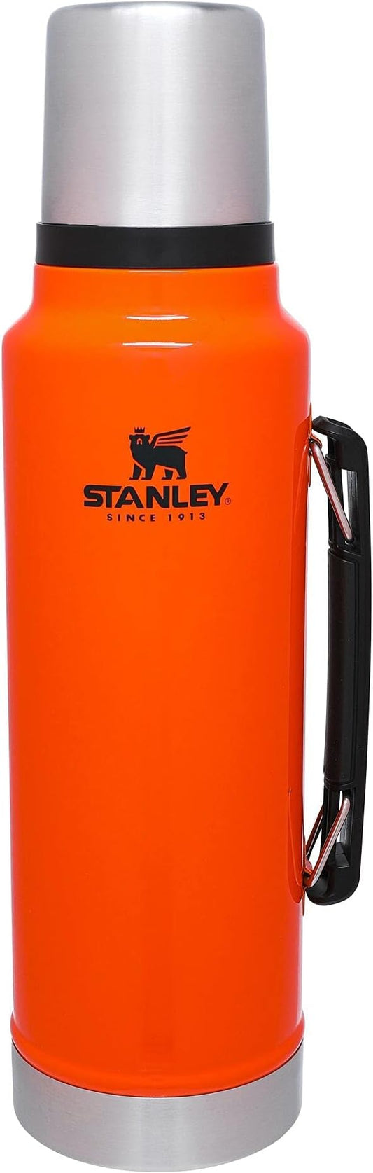 Stanley Classic Vacuum Insulated Wide Mouth Bottle -BPA-Free 18/8 Stainless Steel Thermos for Cold & Hot Beverages