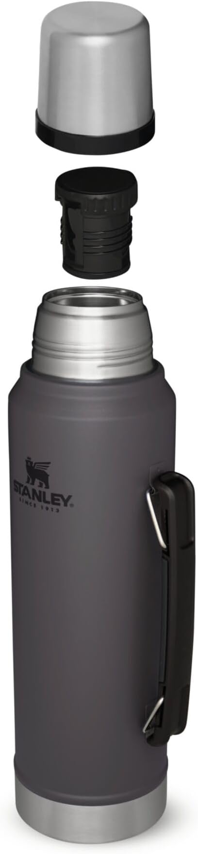 Stanley Classic Vacuum Insulated Wide Mouth Bottle -BPA-Free 18/8 Stainless Steel Thermos for Cold & Hot Beverages