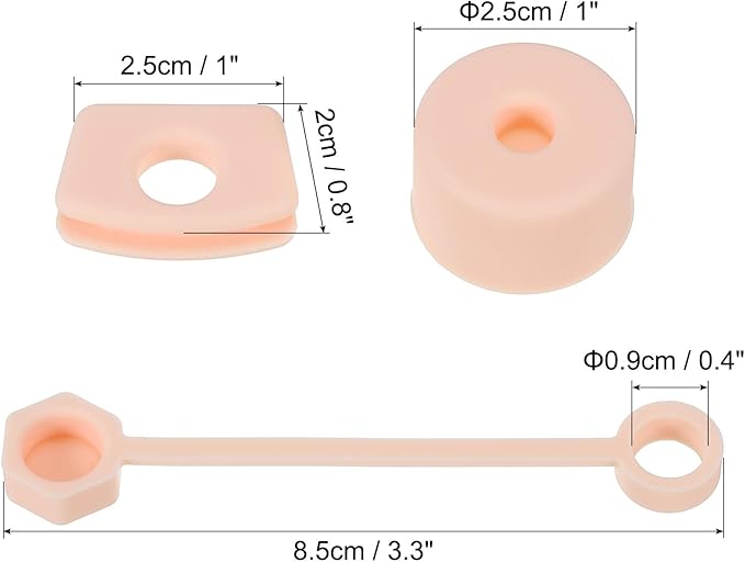 PATIKIL Silicone Spill Stopper for Straw Cup 2.0 40oz/ 30oz, Set of 12 Tumbler Accessories Including 4 Straw Cover Cap, 4 Square Spill Stopper and 4 Round Leak Stopper, Pink