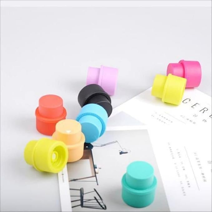 Fizz Keeper, Bottle Pump Caps, Bottle Stopper, Bottle Saver Stopper, Like A Wine Bottle Stopper, Drink Cap, Fizzy Sealer, Vacuum Soda Cap(Black)