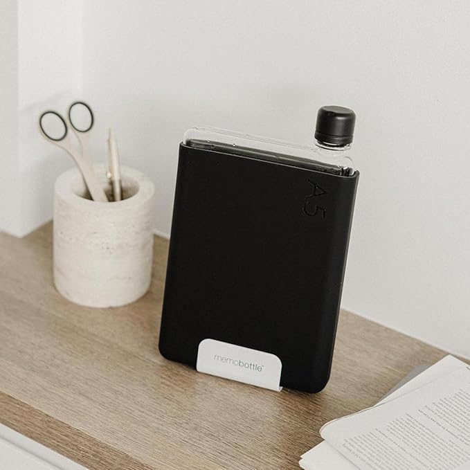 memobottle A5 Silicone Sleeve - Black Ink
