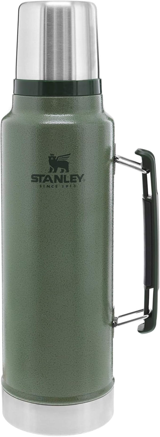 Stanley Classic Vacuum Insulated Wide Mouth Bottle -BPA-Free 18/8 Stainless Steel Thermos for Cold & Hot Beverages