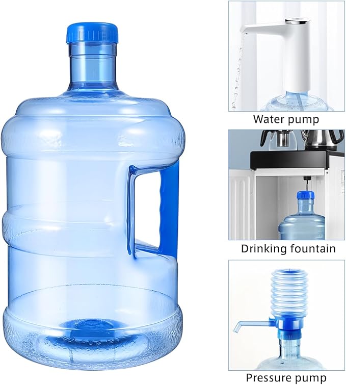 Tofficu Water Jug Portable Water Container with Cover and Handle, Camping Water Container Water Storage Containers for Outdoor Hiking