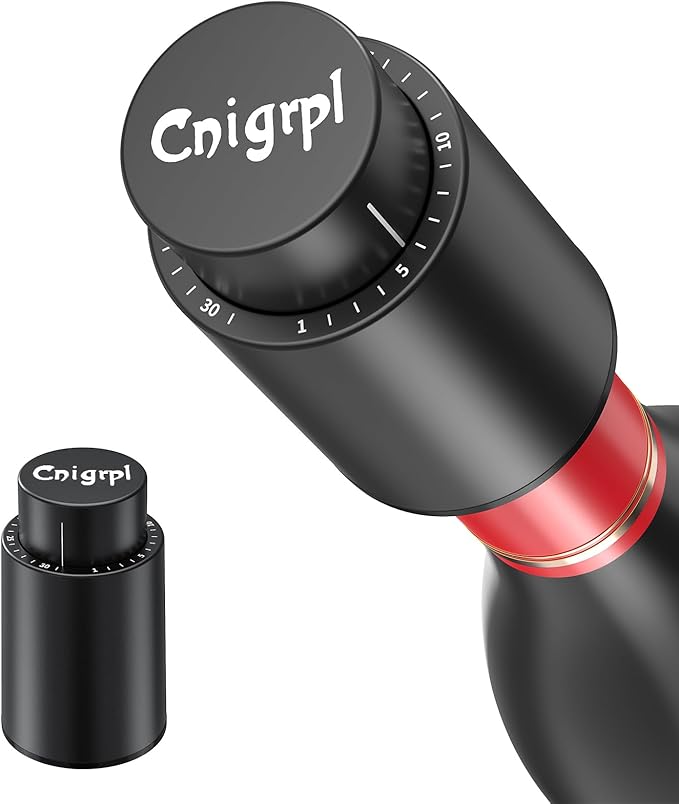 Wine Bottle Stoppers，2-in-1 Vacuum Wine Stopper，Reusable Wine Savers, Wine Preserver Vacuum Pump Corks Keep Wine Really Fresh, Best Gift Accessories (1 Pack)