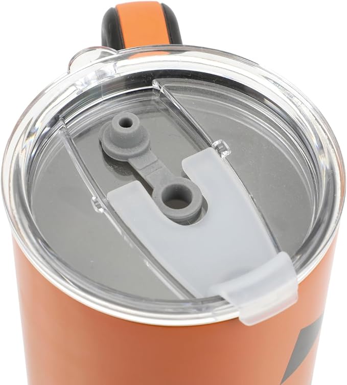 Bioworld Halloween Jack-O’-Lantern 40 Oz Orange Stainless Steel Tumbler With Handle