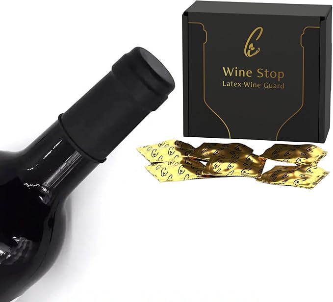 Wine Stopper, Ultimate Protection for Wine Bottles, Made of Food Grade Latex for Wine and Beverages, Unique Gift for Wine Lovers (Pack of 12)