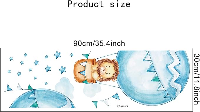 Waterproof Removable Vinyl PVC Hot Air Balloon Lion Safari Animal Star Wall Decal Wall Sticker Decor Nursery Kidsroom School Classroom Livingroom Bedroom Bathroom