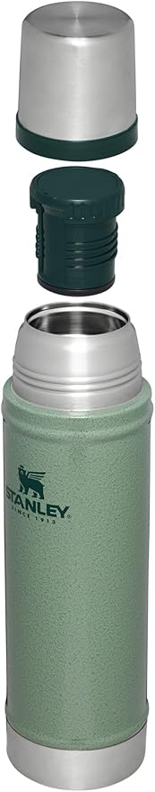Stanley Classic Vacuum Insulated Wide Mouth Bottle -BPA-Free 18/8 Stainless Steel Thermos for Cold & Hot Beverages