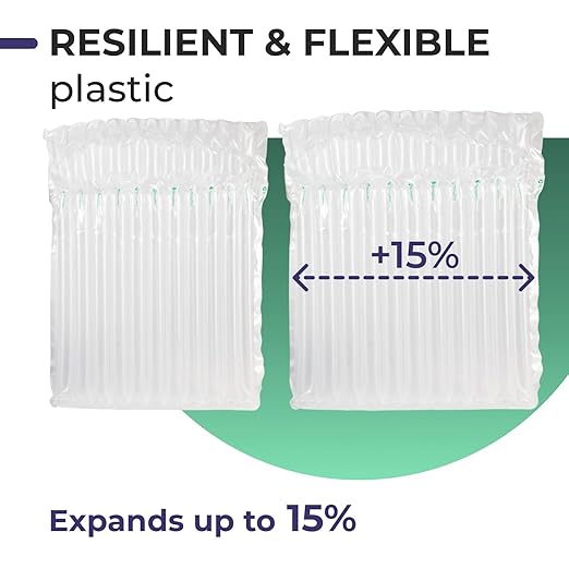 IDL Packaging Inflated 12" Laptop and Tablet Protective Bags, Self Sealed, Pack of 3 - Reusable Air Column Bags for Packing, Travel and Shipping - Durable Case for Laptops and Tablets