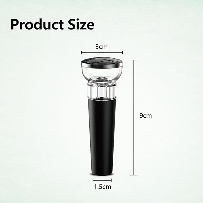 Wine Vacuum Pump and Stopper Wine Preserver Plug Keep Wine Fresh Reusable Wine Protector Stoppers Wine Bottles Sealer Safe Silicone Caps saver pump(4 Pack)
