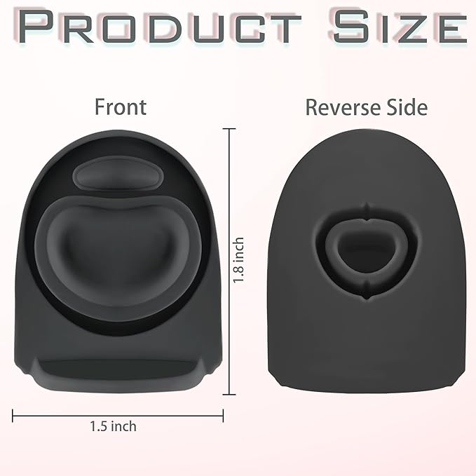 5PCS Replacement Stopper Compatible with Owala FreeSip 19/24/32/40oz, Silicone Anti-Spill Water Bottle Top Lid Replacement Parts, BPA-Free Seal Bottle Cap Mouth Stopper Gasket (Black)