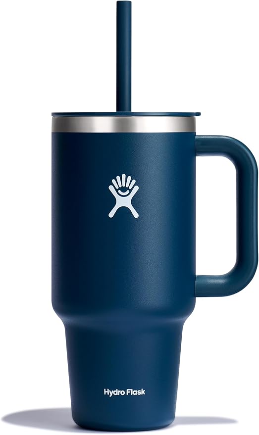 Hydro Flask Travel Tumbler Stainless Steel Vacuum Insulated Tumbler with Lid and Straw for Cold Water and Drinks for Sports, School, Work, Car, Travel, Weekends