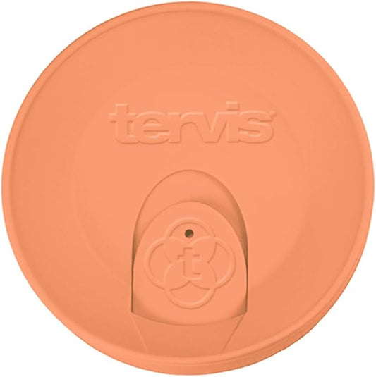 Tervis Travel Lid Made in USA Double Walled Insulated Tumbler Travel Cup Keeps Drinks Cold & Hot, Fits 24oz Tumblers & 16oz Mugs, Citrus Sunrise