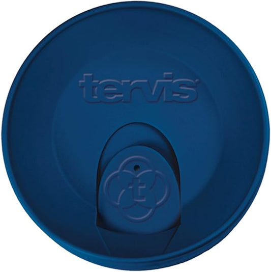 Tervis Travel Lid Made in USA Double Walled Insulated Tumbler Travel Cup Keeps Drinks Cold & Hot, Fits 24oz Tumblers & 16oz Mugs, Navy