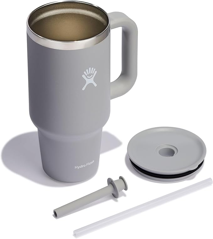 Hydro Flask Travel Tumbler Stainless Steel Vacuum Insulated Tumbler with Lid and Straw for Cold Water and Drinks for Sports, School, Work, Car, Travel, Weekends