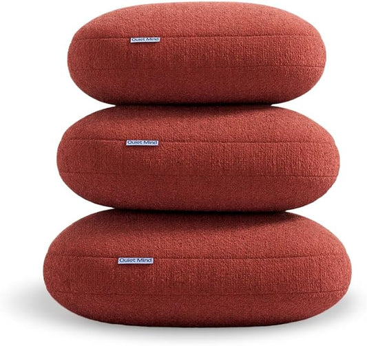 Quiet Mind The Original Weighted Pillow for Adults & Kids - (Large, Chili Oil, 12 lbs) - Weighted Body Pillow - Alternative to Weighted Blanket - Enhanced Deep Sleep and Stress Relief - Hug Pillow