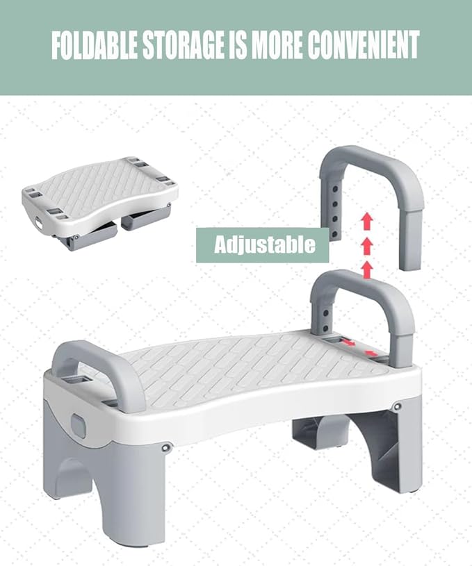 Kids Kitchen Step Stool for Toddlers, Step Stool Foldable, Toddlers Stool for Potty Training, Bathroom, Kitchen, Bedroom, Toy Room and Living Room