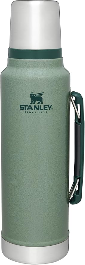 Stanley Classic Vacuum Insulated Wide Mouth Bottle -BPA-Free 18/8 Stainless Steel Thermos for Cold & Hot Beverages