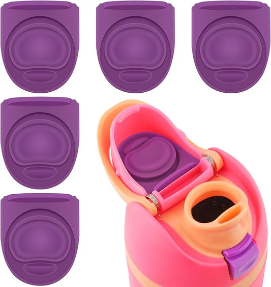 5 Pcs Replacement Stopper for Owala Free Sip 19/24/32/40 Ounce, Silicone Anti-Spill Lid Stopper Compatible with Owala Freesip