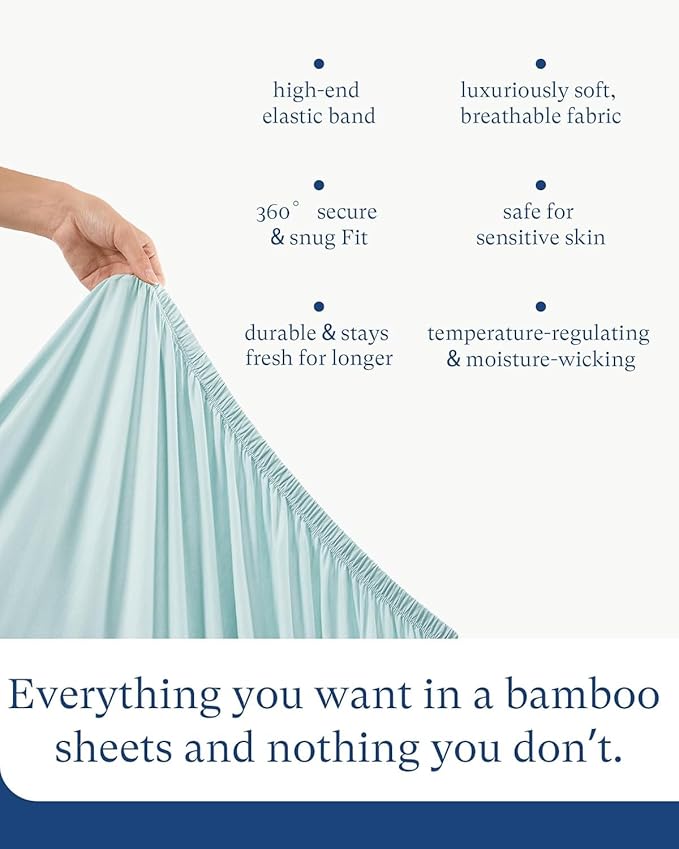 Supersoft Fitted Bassinet Sheets, Premium Bamboo Viscose Cradle Sheets, Streachy Hypoallergenic Breathable Moses Basket Oval Rectangle Pad/Mattress Universal Fit for Halo, Dream on Me, 2-Pack