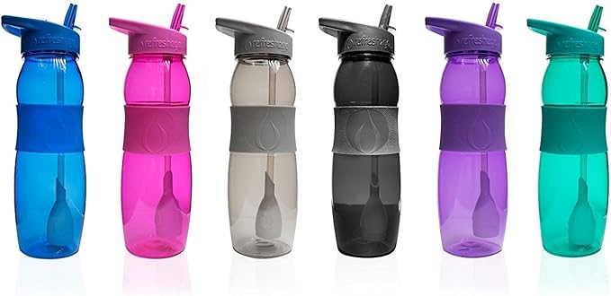 Curve Filtered Water Bottle, 2-Pack, Blue
