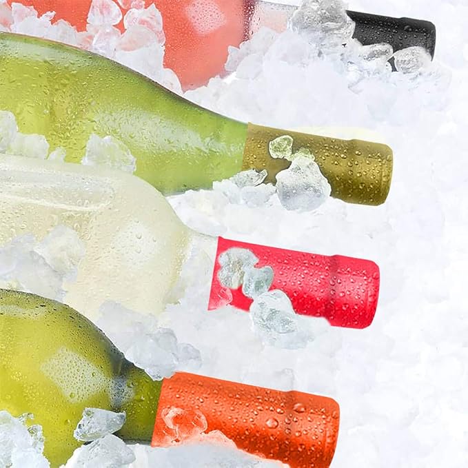 Wine Stopper - Wine Bottle Cap Reusable Wine and Beverage Bottle Stopper for Wine Lover - Novelty Wine Gift Set for Christmas Housewarming Adult Party (8 Pcs/Set)