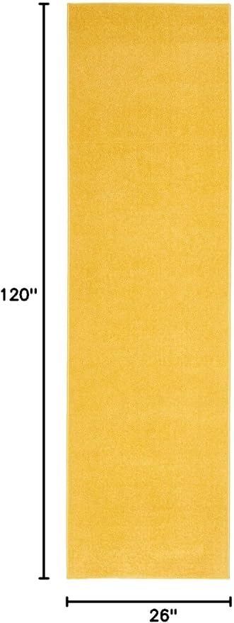 Nourison Essentials 2'2" x 10' Yellow Outdoor Indoor/Outdoor Rug