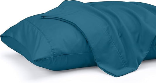 Utopia Bedding Queen Pillow Cases - 2 Pack - Envelope Closure - Soft Brushed Microfiber Fabric - Shrinkage and Fade Resistant Pillow Covers 20 X 30 Inches (Queen, Denim Blue)