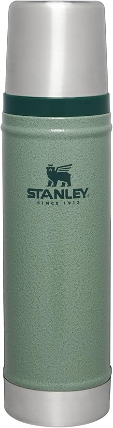 Stanley Classic Vacuum Insulated Wide Mouth Bottle -BPA-Free 18/8 Stainless Steel Thermos for Cold & Hot Beverages