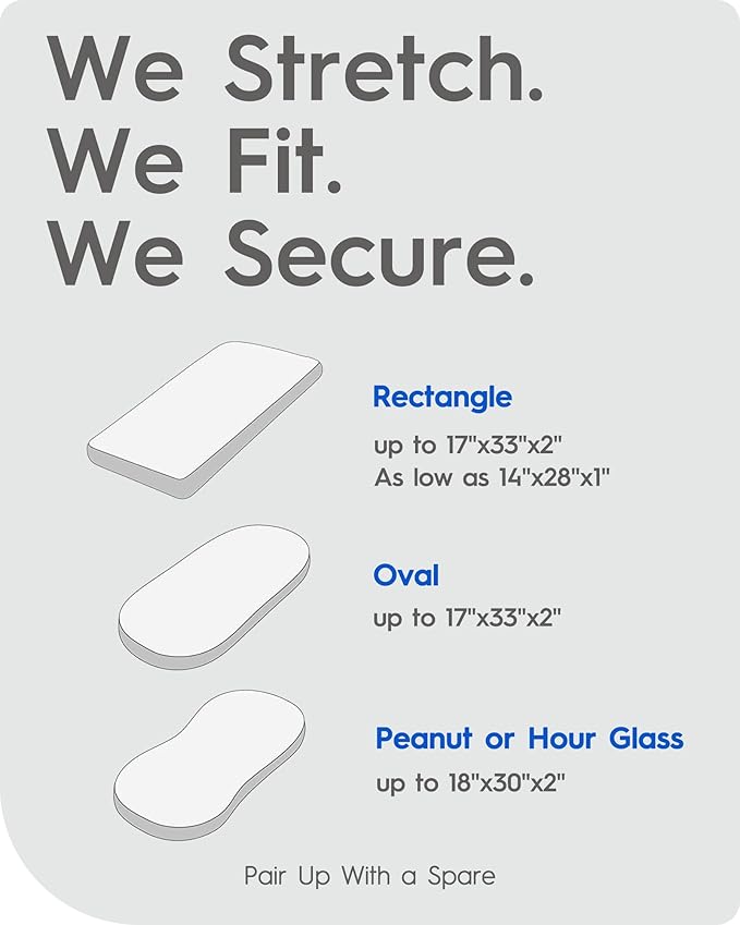 Bassinet Sheets for Baby Boy Girl, TotBasic Buttery Soft Universal Bassinet Fitted Sheet, Compatible with Halo, Mika Micky, Baby Delight, Dream On Me, Maxi COSI and More Bassinet Mattress(Space)