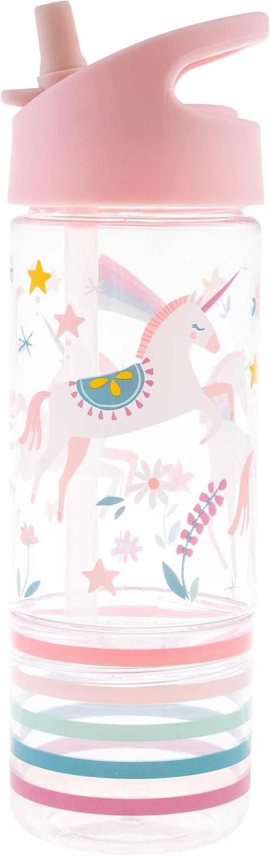 Stephen Joseph, Kids Sip and Snack Water Bottle, 12 oz Tritan BPA Free, Drink and Snack Water Bottle for Girls & Boys, Back to School Water Bottle, Pink Unicorn