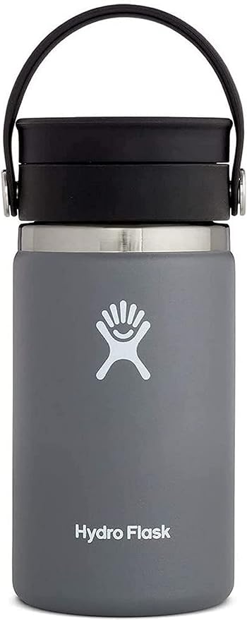 Hydro Flask Stainless Steel Wide Mouth Bottle with Flex Sip Lid and Double-Wall Vacuum Insulation for Coffee, Tea and Drinks