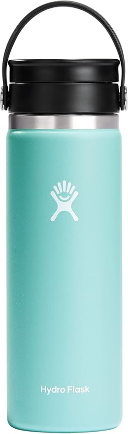 Hydro Flask Stainless Steel Wide Mouth Bottle with Flex Sip Lid and Double-Wall Vacuum Insulation for Coffee, Tea and Drinks