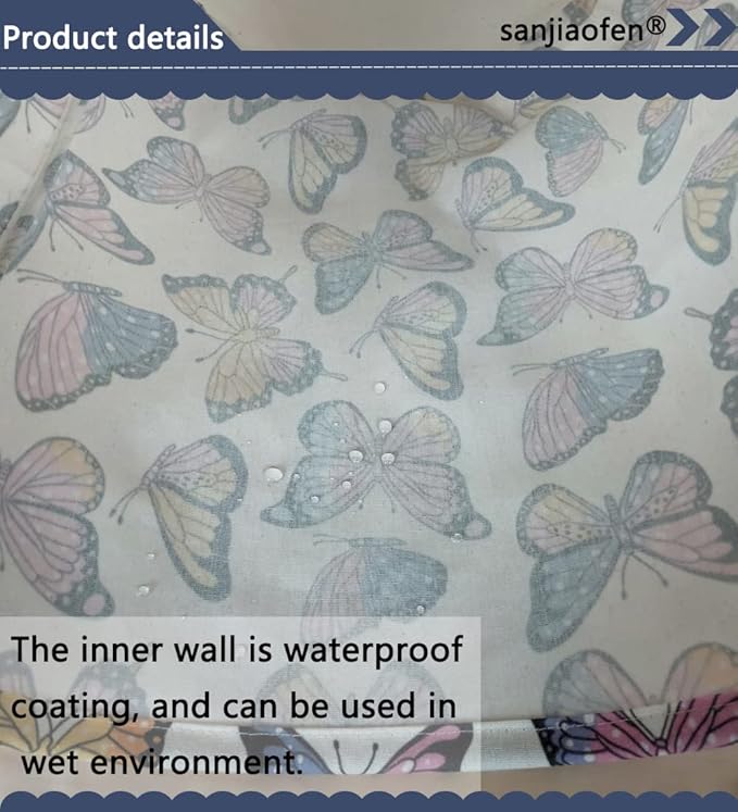 Kids Laundry Hamper,Girls Hamper, Butterfly Laundry Basket,Collapsible Baby Storage Baskets for Girls Room Decor,Nursery Hamper,Bedroom,Toy Organizer, Gift (Butterfly) …