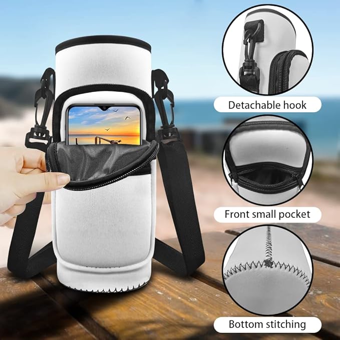 Mushroom Insulated Water Bottle 18 OZ and Water Bottle Carrier Bag Set Stainless Steel Water Bottle for Girls 6-8/4-6 Frog Water Bottle Sleeve