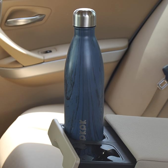 BJPKPK Stainless Steel Water Bottles -25oz/750ml -Insulated Water Bottles,Sports Water Bottles Keep Cold for 24 Hours and Hot for 12 Hours,BPA Free Water Bottle,Teakwood