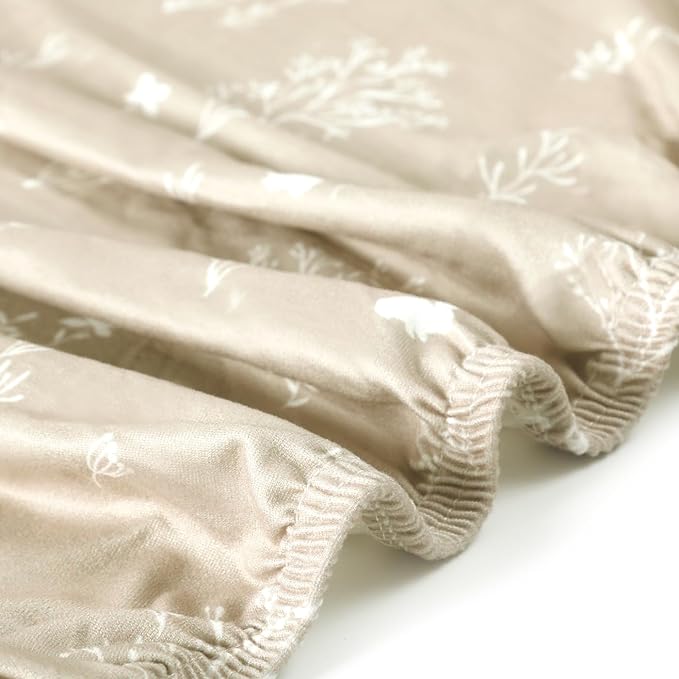 GRSSDER Stretch Ultra Soft Jersey Knit Fitted Crib Sheets Set 2 Pack，Fit All Standard Crib Mattress Pads Safe and Snug, Crib Fitted Sheet for Boys and Girls, Stylish Watercolor Rabbit Pattern