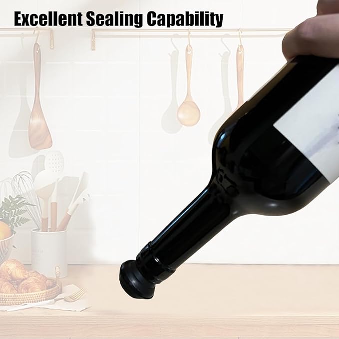 Wine Saver, Wine Vacuum Pump and 4 Stoppers, Wine Preserver, Accessories to Keeps Wine Fresh, Reusable Wine Sealer for Wine Bottles