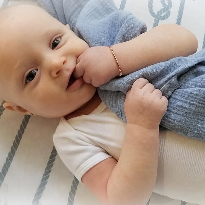 Ely's & Co. Bassinet Sheet 100% Jersey Cotton 2 Pack (Blue Nautical Print)