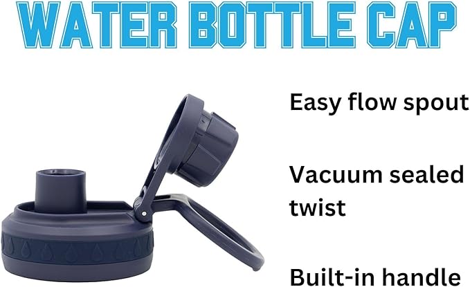Michigan Wolverines Water Bottle - Navy Double Walled Stainless Steel 24 oz Keeps Drinks Cold or Hot
