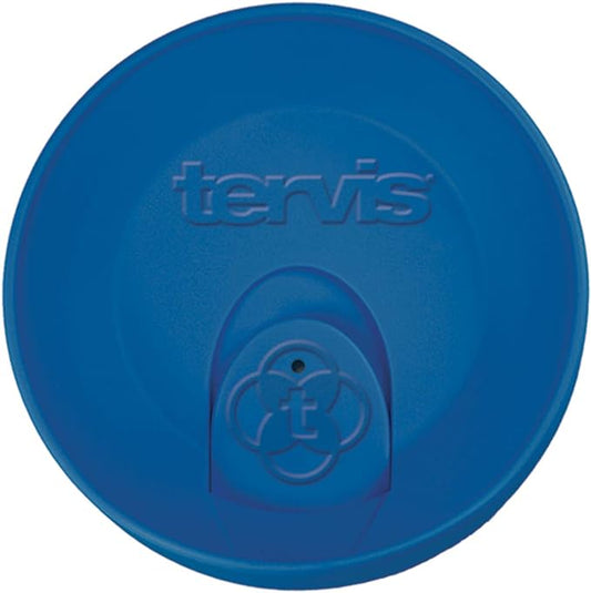 Tervis Travel Lid Made in USA Double Walled Insulated Tumbler Travel Cup Keeps Drinks Cold & Hot, Fits 16oz Tumblers, Blue