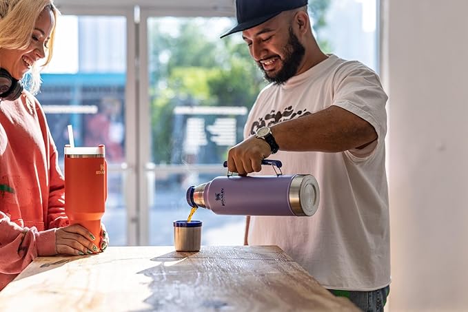 Stanley Classic Vacuum Insulated Wide Mouth Bottle -BPA-Free 18/8 Stainless Steel Thermos for Cold & Hot Beverages