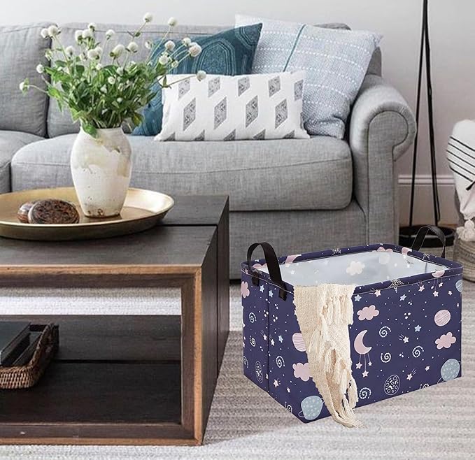 Toy Box Chest Kids Hamper Gift Storage Basket Collapsible Baby Organizer Bin for Girls Boys Bedroom Nursery Living Room Dorm Office Closet Shelf