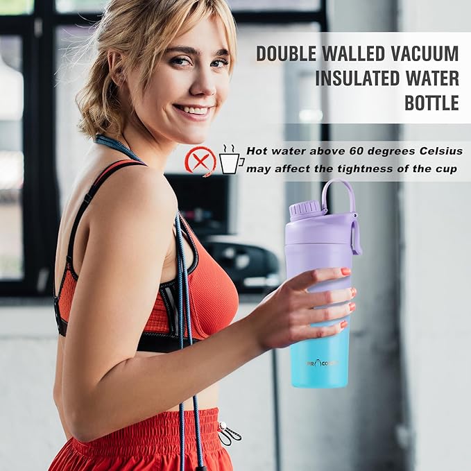 Stainless Steel Shaker Bottle for Protein Mixes,Shaker Cups for Protein Shakes,Ice Shaker Bottle with Storage 28 Ounce